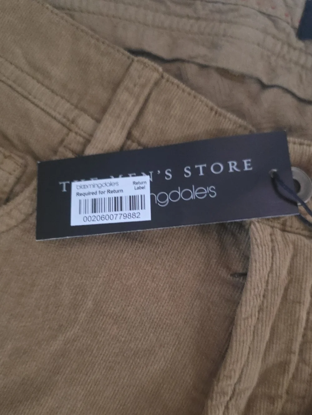 The Men's Store Tan  Cordoroy Chinos